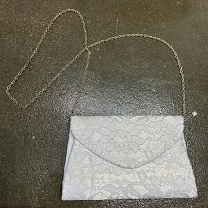 Charming Tailor White Lace Clutch Gold Chain Strap